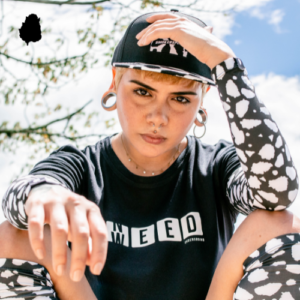 Mangas Print Blanco Fondo Negro